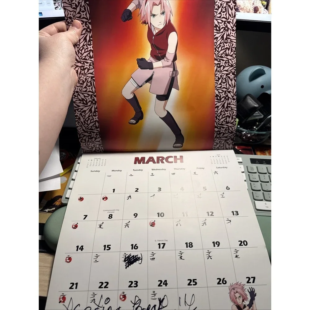 2010 Naruto Shippuden Calendar  Used